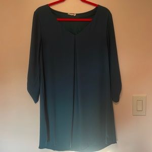 Teal Long Shirt/ Short Dress